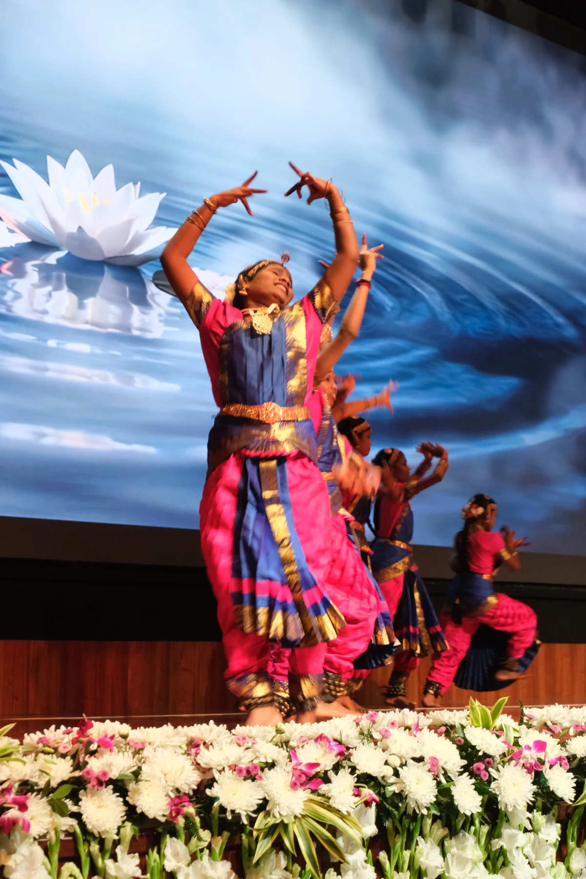 School students presenting a Theatre for Climate performance